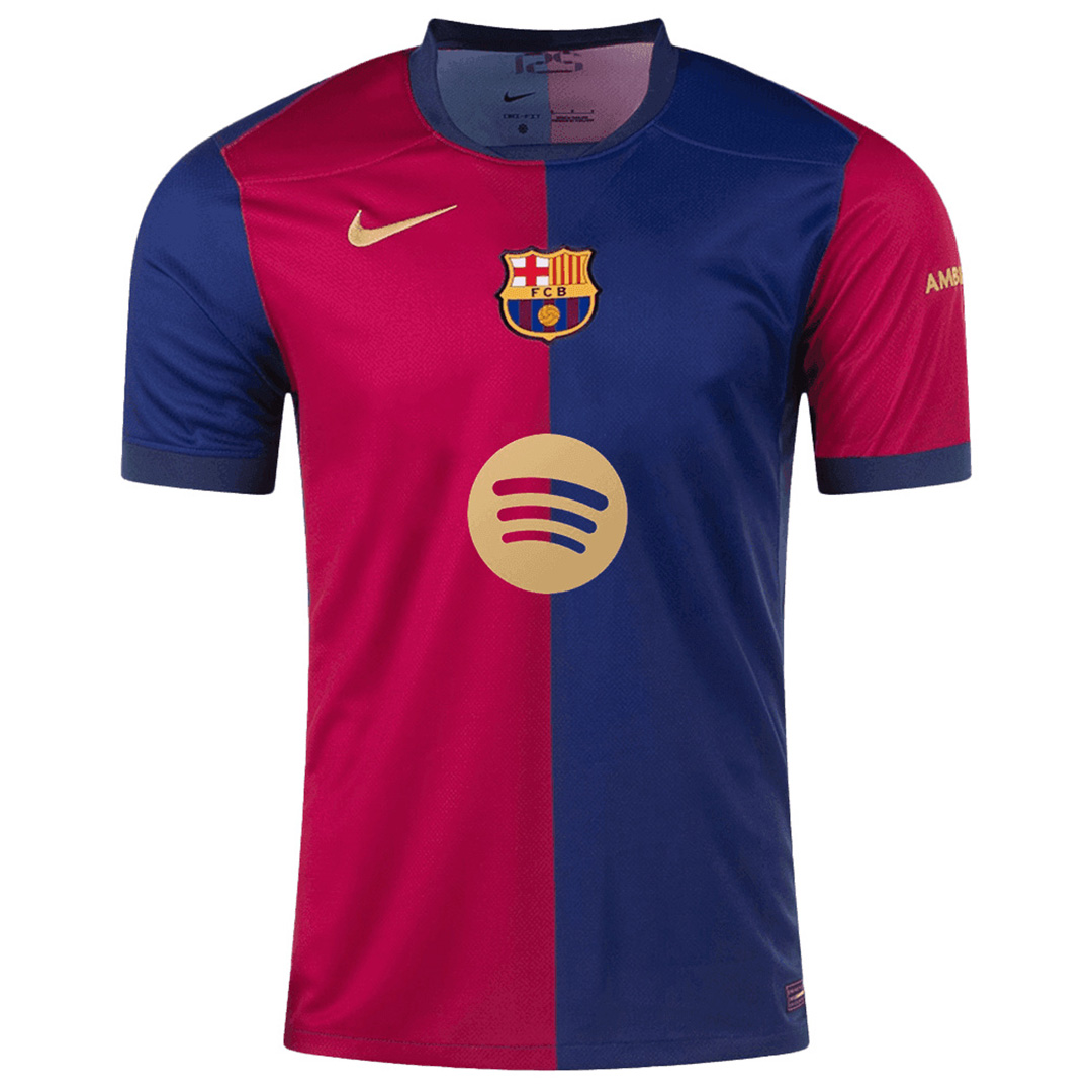[Super Replica] Barcelona Home Spotify Logo Without Text Shirt 2024/25