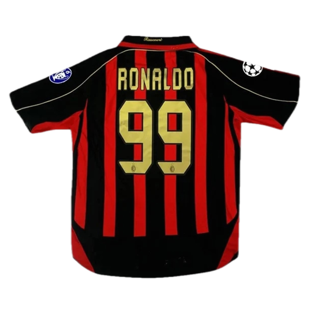 Retro AC Milan Shirt Home UCL 2006/07 Ronaldo #99