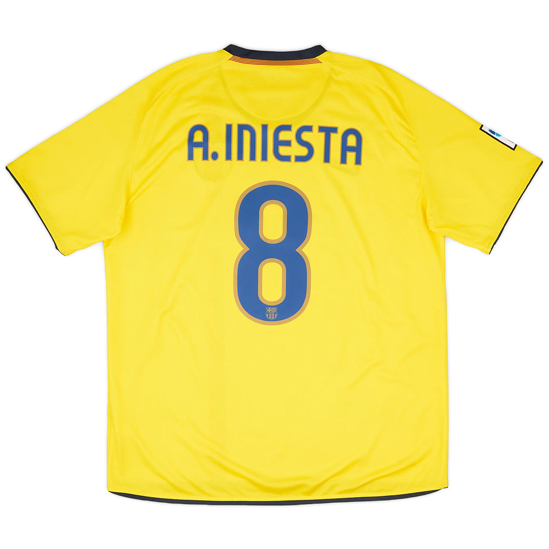 Retro Barcelona Shirt Away 2008/09 A.INIESTA #8